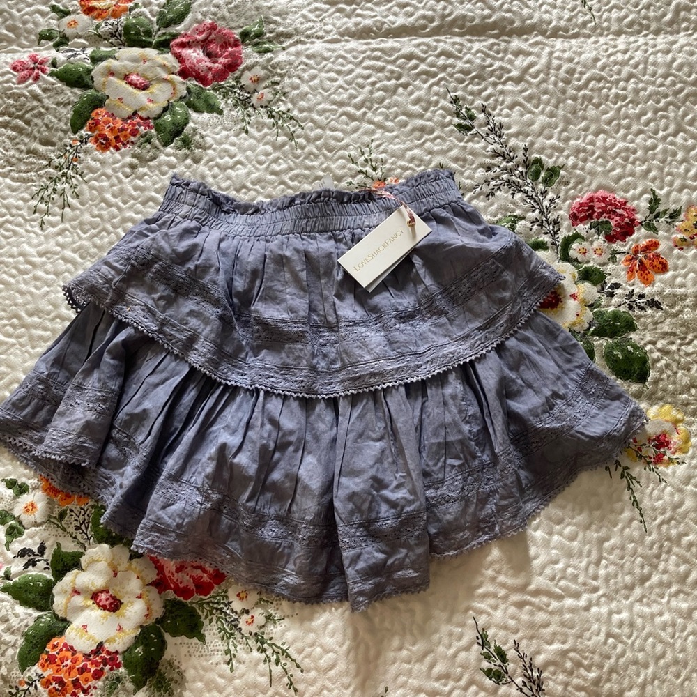 LoveShackFancy Ruffle Mini Skirt